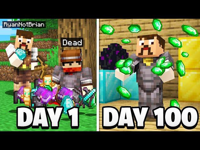 I Spent 100 Days as a Minecraft Bandit...