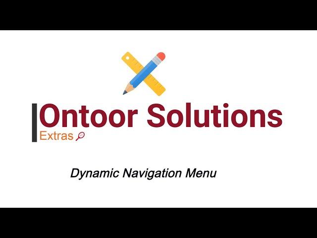 Oracle APEX Dynamic Navigation Menu : Ontoor Extras