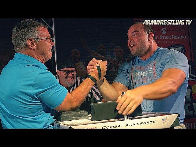 John BRZENK vs Travis BAGENT arm wrestle for 10 000$ !