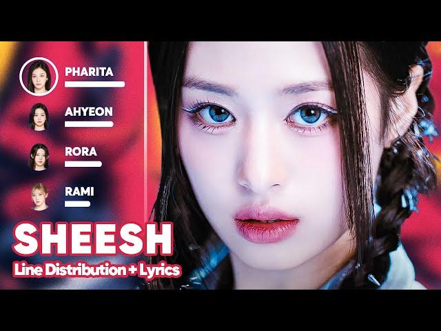 BABYMONSTER - SHEESH (Line Distribution + Lyrics Karaoke) PATREON REQUESTED