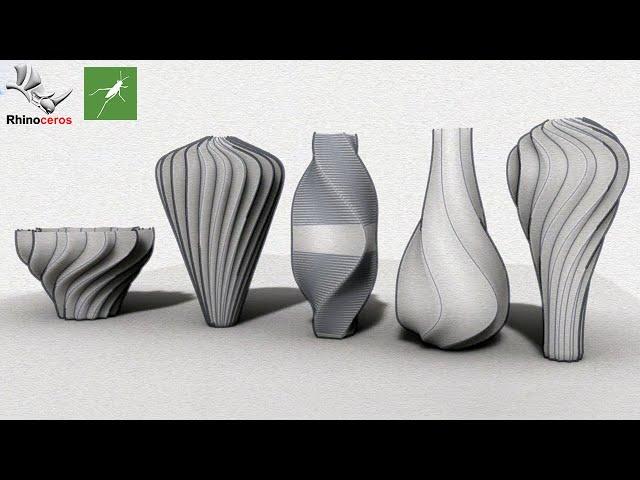 Grasshopper Tutorial for Beginners | Vase Design | Rhino