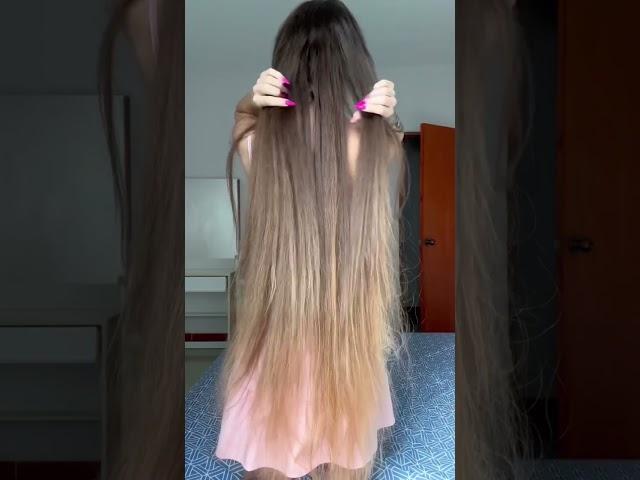 Playing with my long hair #longhair #hair #hairplay #shortvideo #shorts #short #love #fun #hairstyle