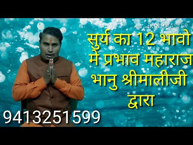 सूर्य का 12 भावों में प्रभाव - bhanu shrimali