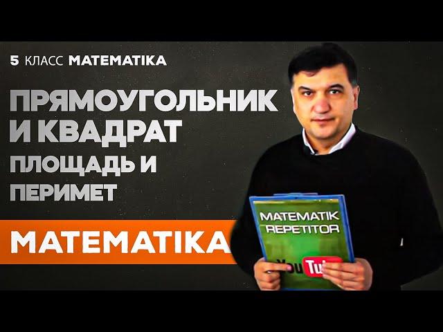 Прямоугольник и квадрат. Площадь и периметр. Математика 5 класс. Урок 24