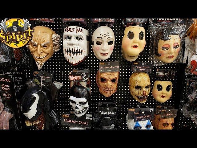 SPIRIT HALLOWEEN NEW MASK PURGE AND STRANGER 2019