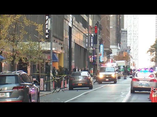 Scene outside New York hotel where UnitedHealthcare CEO Brian Thompson was shot | Raw video