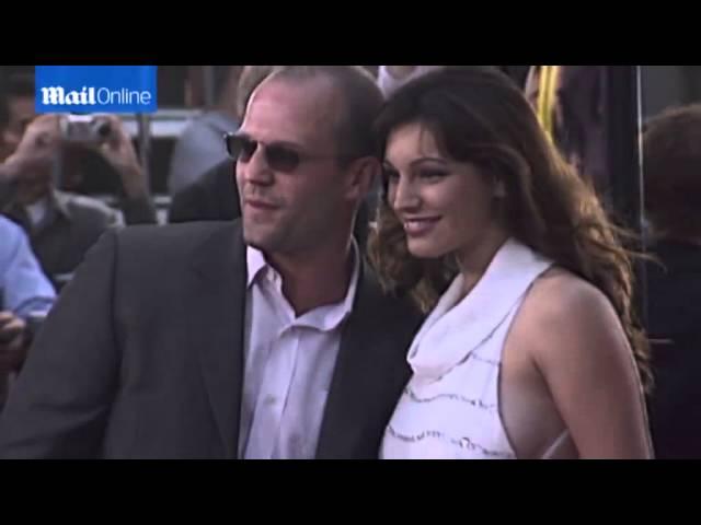 Kelly Brook and Jason Statham on red carpet in 2003