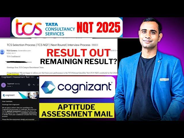 TCS Free NQT 2025 October Result | Cognizant Aptitude Assessment Mail