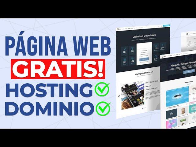 Cómo Crear PÁGINA WEB Gratis Con HOSTING y DOMINIO (2024) Tutorial