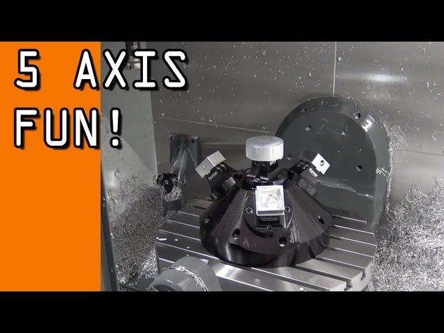 5-Axis Fun!  Multi-Part Machining Demo!