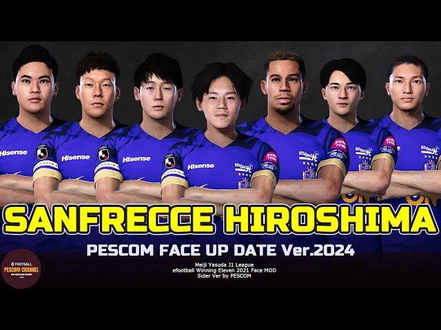 Sanfrecce Hiroshima PESCOM Face Pack ver 2024 J League ｜ efootball PES 2021 PC face