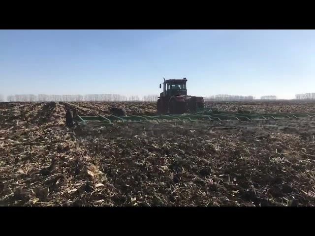 Борона зубовая шлейфовая БЗ-22, БобруйскАгроМаш. Осеннее выравнивание выравнивание пахоты.