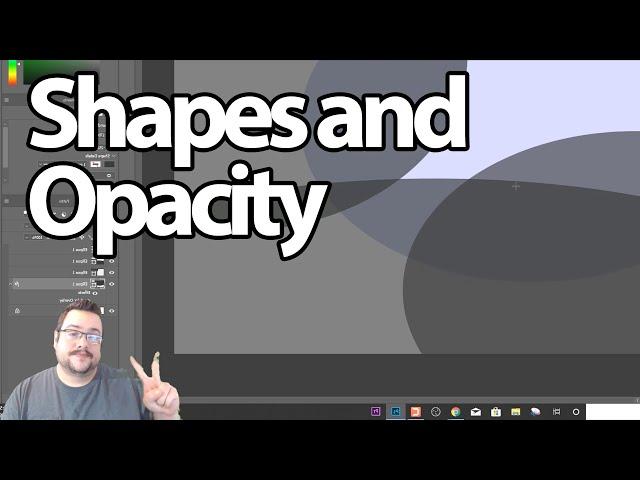 Photoshop Tutorial - Shapes and Opacity / Transparency