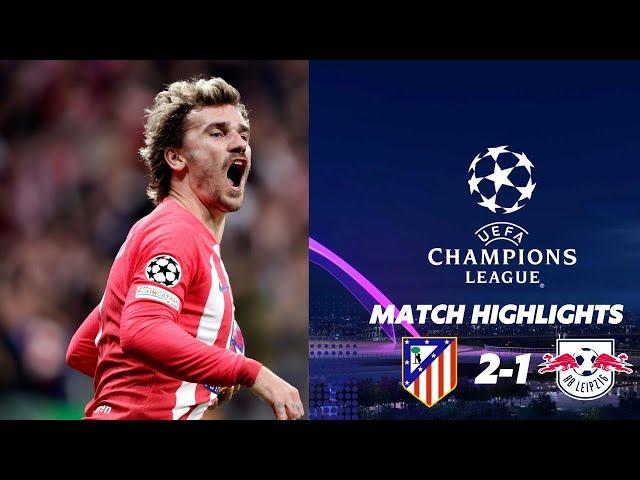 Atlético Madrid 2-1 RB Leipzig | Ligue des Champions 24/25 HD  #footballgoals #footballmatch