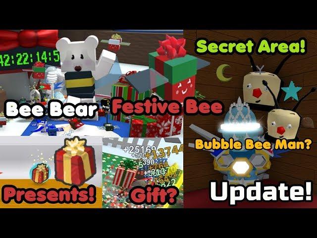 Christmas Update! Festive Bee! Bee Bear? Presents! Secret Areas! Free Gifts! - Bee Swarm Simulator