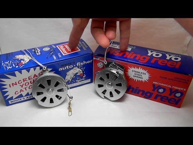 YoYo Fishing Reel Comparison- White's Auto-Fisher vs Mechanical Fisher Yo Yo Fishing Reel
