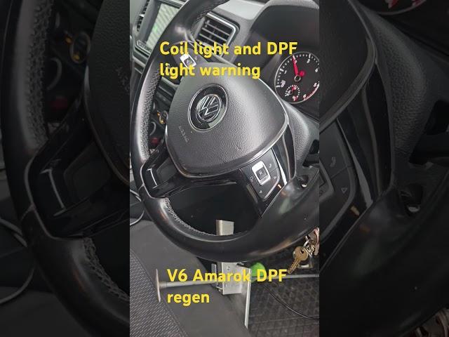 2018 Amarok DPF regen, coil light and DPF warning light #amarok #vw #dpf