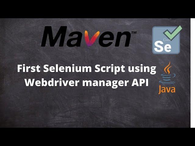 How to write first Selenium script with java Maven and Webdriver manager-No driver required (Hindi)