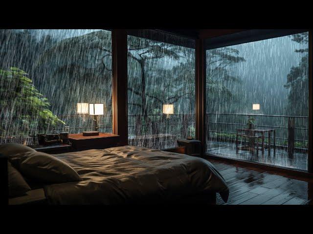 SOFT RAIN Sound for Sleeping in Bedroom | Sleep and Relaxation, Meditation