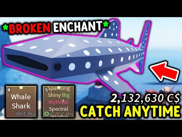 This BROKEN ENCHANT Allows You To CATCH RAREST FISHES in Roblox Fisch..