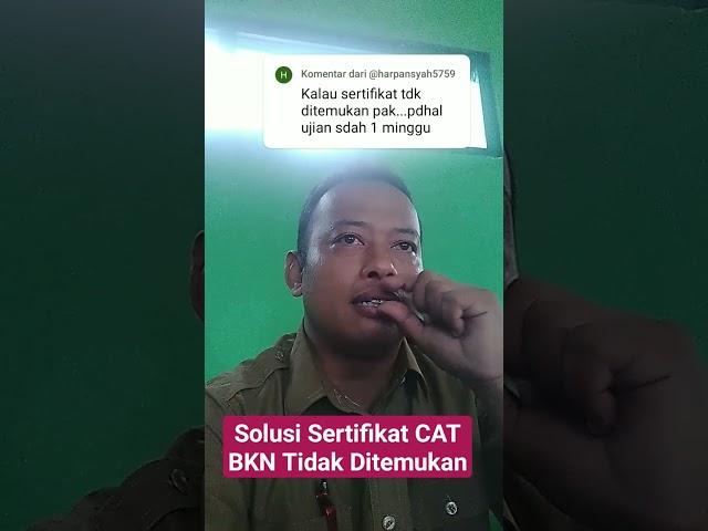 Solusi Sertifikat BKN Tidak Ditemukan  di sertificat.bkn.go.id #shorts