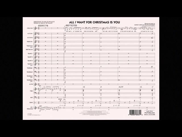 All I Want for Christmas Is You arranged by Paul Murtha