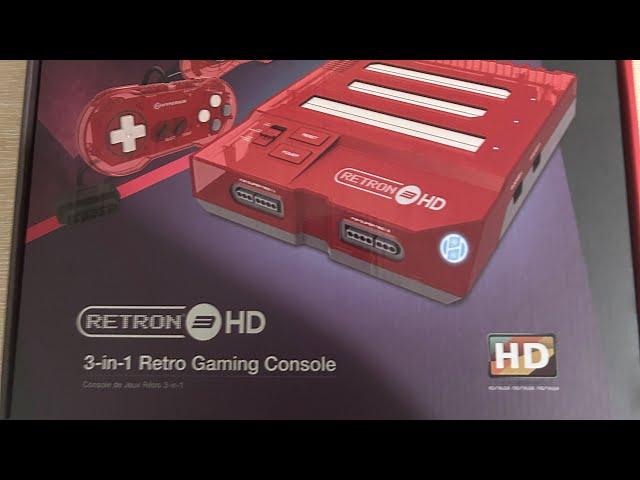 Обзорчик ретро консоли Retron3 HD и пару флеш картриджей snes и sega