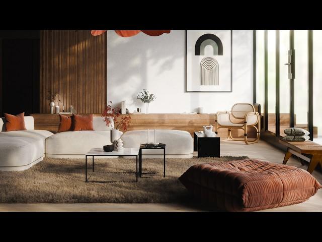 Create a Modern Living Room in 30 Minutes in Blender - EEVEE Next!