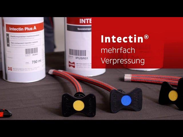 Mehrfache Verpressung von Betonfugen mit Intec® Premium Injektionsschlauch