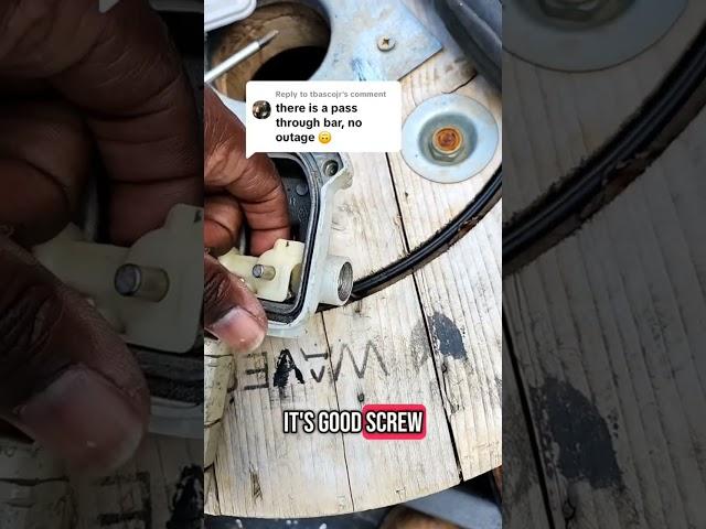 Old hfc taps don't have a bypass bar #cabletech #cabletechnician #hfc