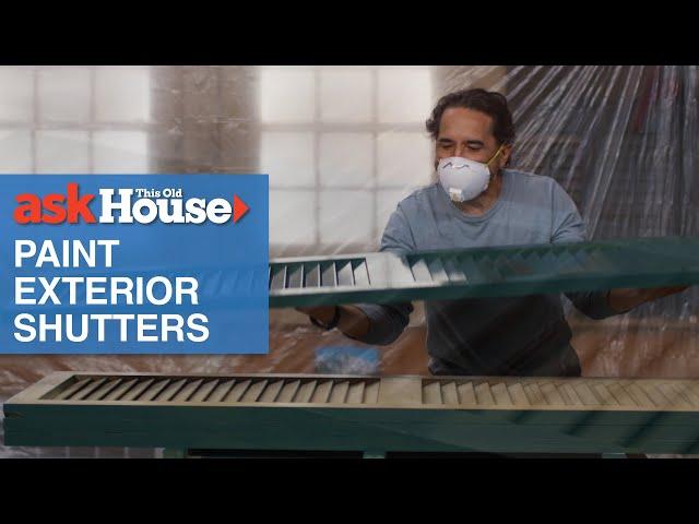 How to Paint Exterior Shutters in Bulk | Ask This Old House