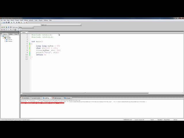 C Programming Tutorial 74, Converting Ints and Floats to Strings