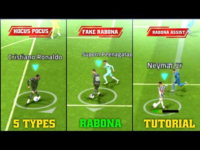 All 5 Types of RABONA Skill Tutorial in eFootball 2025 Mobile