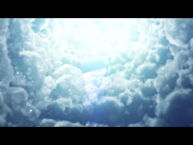 Road to heaven white clouds | loop video background