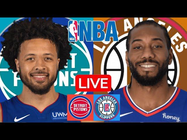 LIVE: DETROIT PISTONS vs LOS ANGELES CLIPPERS | NBA | PLAY BY PLAY | SCOREBOARD