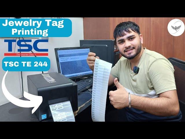 Jewellery Tag Printing with TSC TE 244 | #tsc #barcodeprinter #tech #barcode #aidc #barcodesolutions