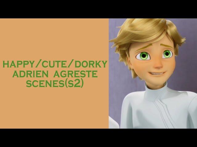 happy/cute/dorky adrien agreste scenes (season 2) | miraculous ladybug