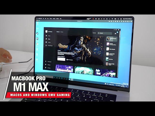 Don't Play Games on M1 MAX MacBook Pro | WINDOWS Emu and MacOS GAMING Review 