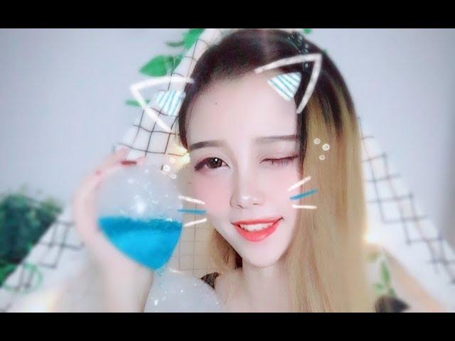 【小须须ASMR】无人声！轻轻呼吸 吹气+鹅毛棒+揉耳，你还睡不着？？