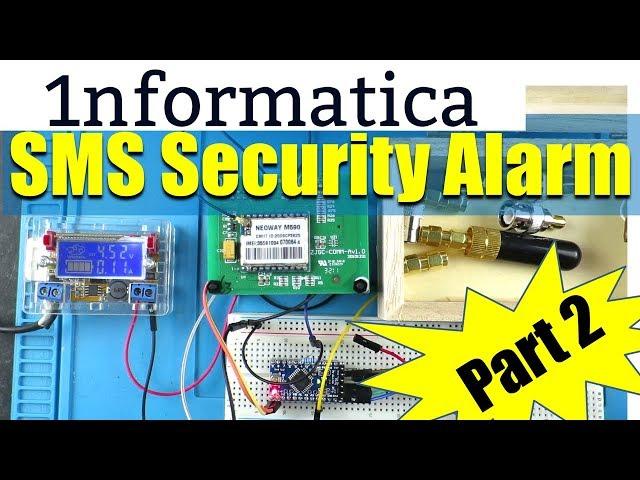 Arduino SMS Security Alarm NEOWAY M590 GSM Electronic Project