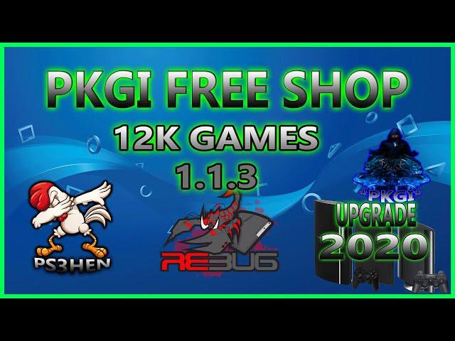 PKGI PS3 FreeShop 1.1.3 With 12K Games Upgraded Version [ALL PS3HEN/CFW 2020]