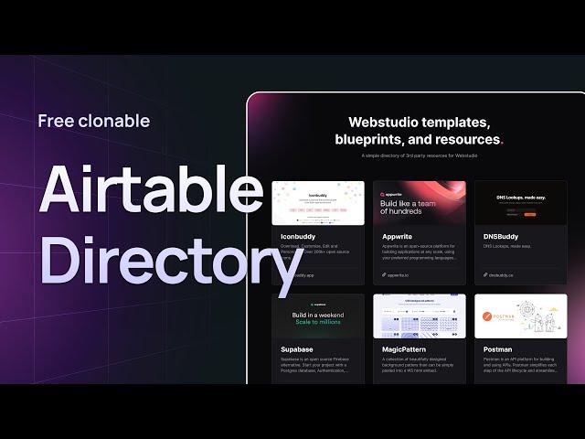 Build Your Own Directory Website with Webstudio and Airtable | Step-by-Step Tutorial + Clonable!