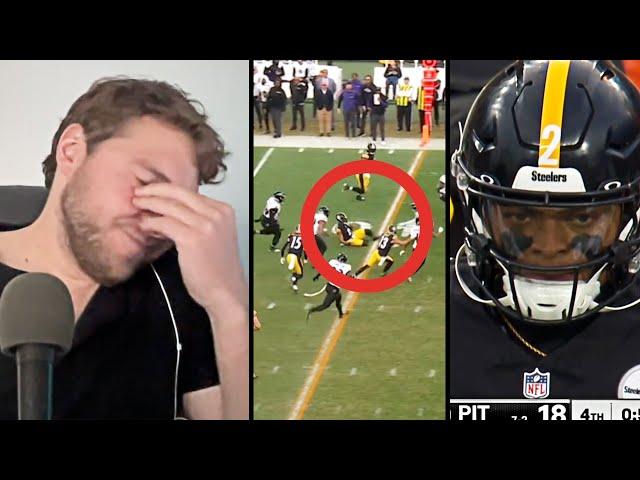 REACTION Steelers Put In Justin Fields At QB For Final Game Clinching Series vs The Ravens 