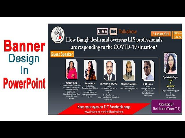 How to Design a Banner in Powerpoint | Powerpoint Tutorial | PA Foundation