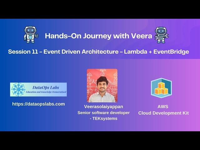 Session 11 - Hands-On - Build Event Driven Architecture - AWS CDK - Lambda and EventBridge