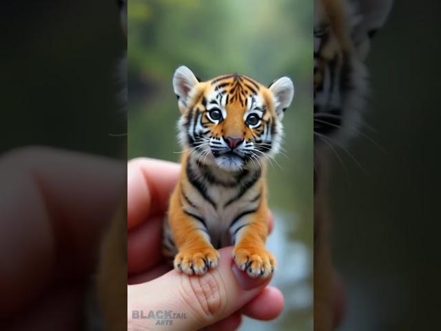 Feeding Milk a tiny Tiger cub. #animals #cute #animation #nature