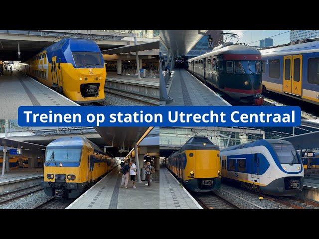 Treinen op station Utrecht Centraal - 21 september 2024