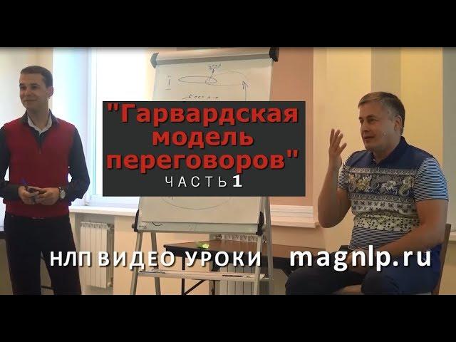 Гарвардская модель переговоров часть 1