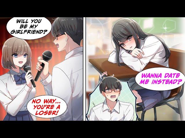 [Manga Dub] I was put on the spot and rejected... Everyone makes fun of me, but the girl next to me