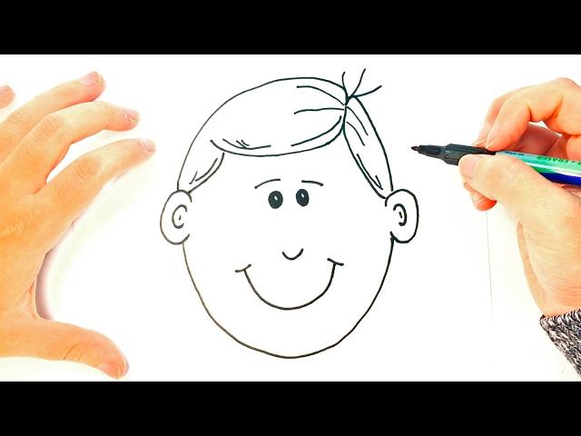 How to draw a Boy for Kids | Boy Face Easy Draw Tutorial